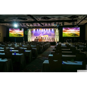 宴会厅1主2副的LED显示屏