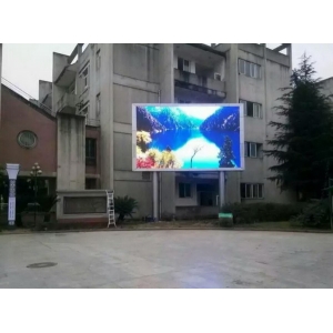 校园一角双立柱户外全彩