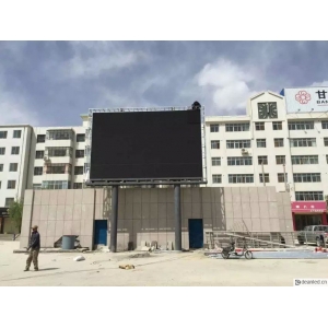 P10户外全彩双立柱LED显示屏