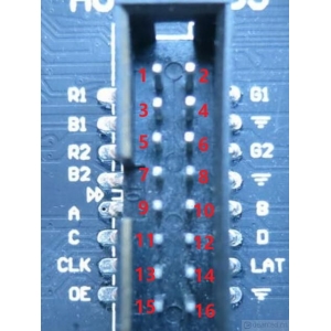 单片机驱动LED全彩单元板，HUB75接口与HUB75E接口的定义及原理参考