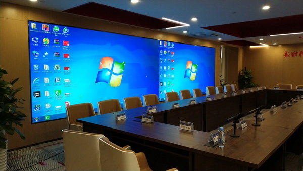 党群活动中心视频会议室LED电子显屏解决方案(图9) 鼎恩LED显示屏按需定制