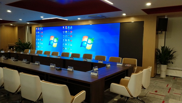 党群活动中心视频会议室LED电子显屏解决方案(图8) 鼎恩LED显示屏按需定制