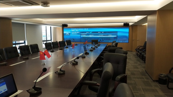 街道党群活动中心会议室培训室展示大厅LED大屏幕(图1)